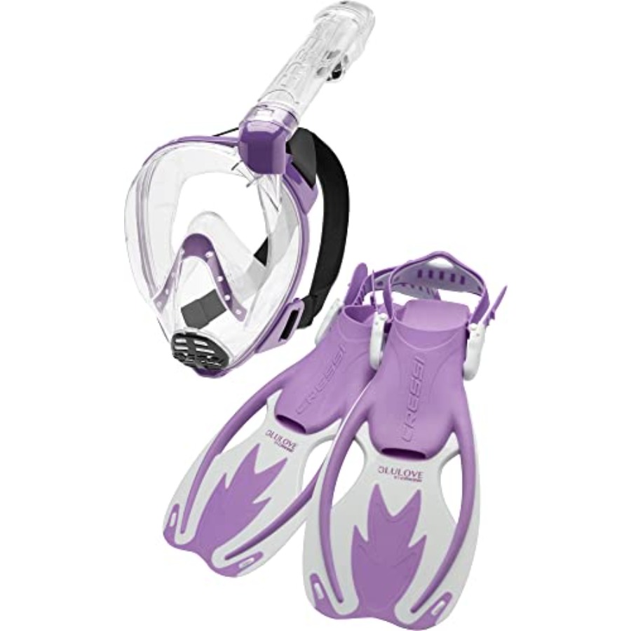 Snorkel Mask Full Face - 6-12 yaş arası çocuklar için genç