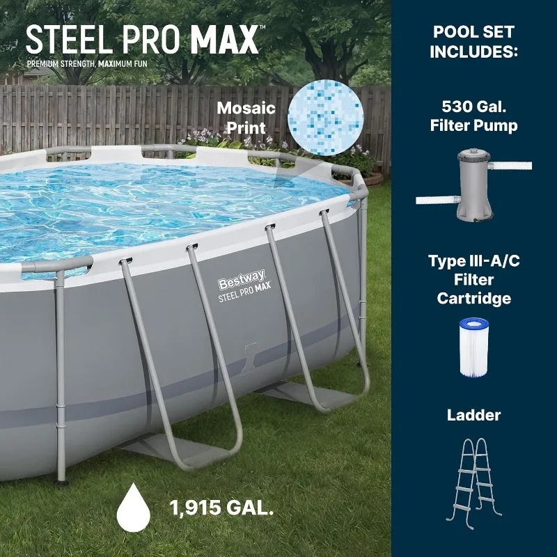 Bestway Steel Pro MAX 4.27m x  - Pool Ladder Above Ground incelemesi ve fiyatı