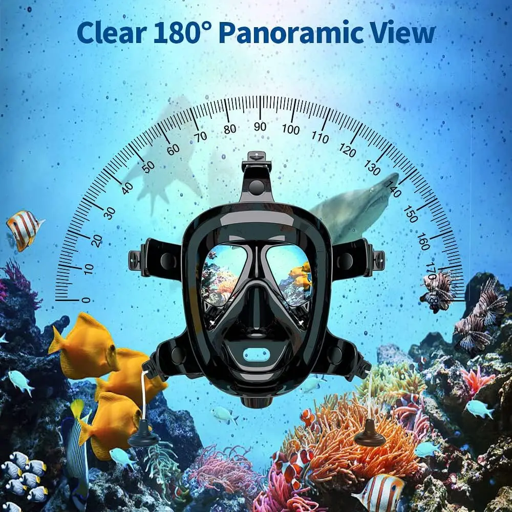 Kamera Montajlı Tam Yüz Dalgıç - Snorkel Mask Full Face incelemesi ve fiyatı