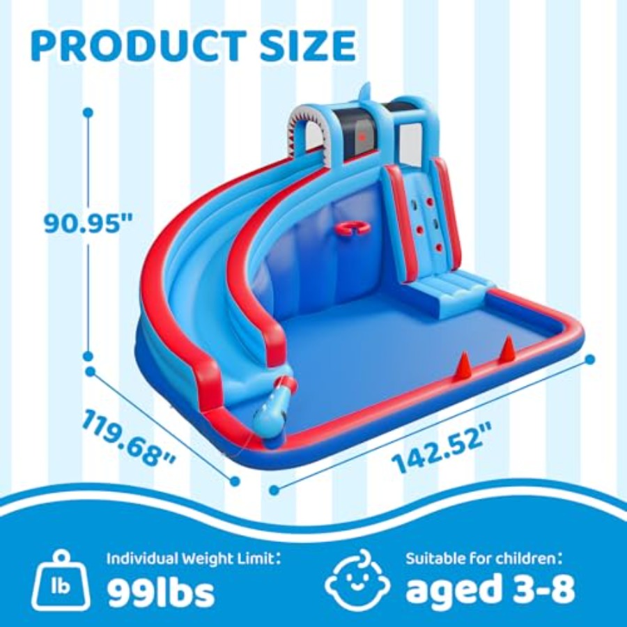 Çocuklar için arka bahçe şişme - Water Slide Inflatable incelemesi ve fiyatı
