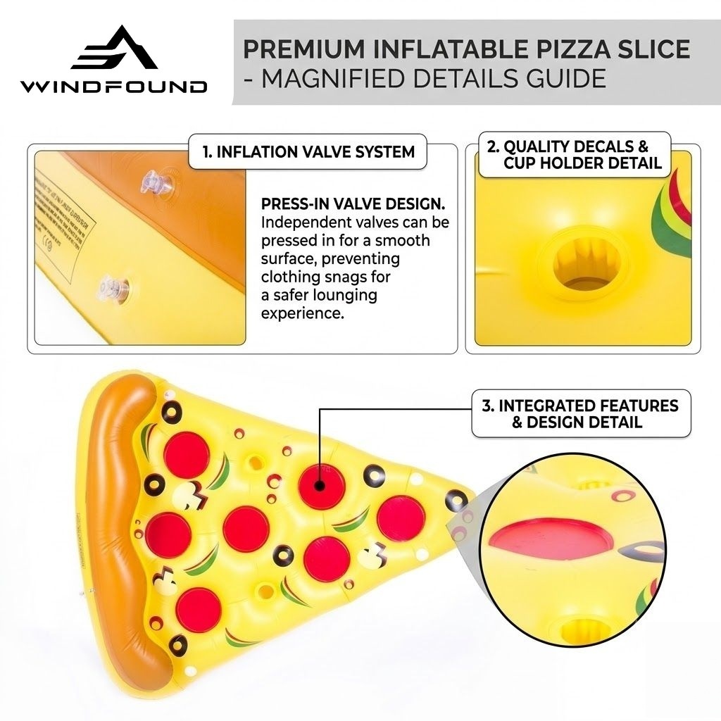 Dev Şişme Pizza Havuz Şişme Bo - Pool Lounger Inflatable incelemesi ve fiyatı