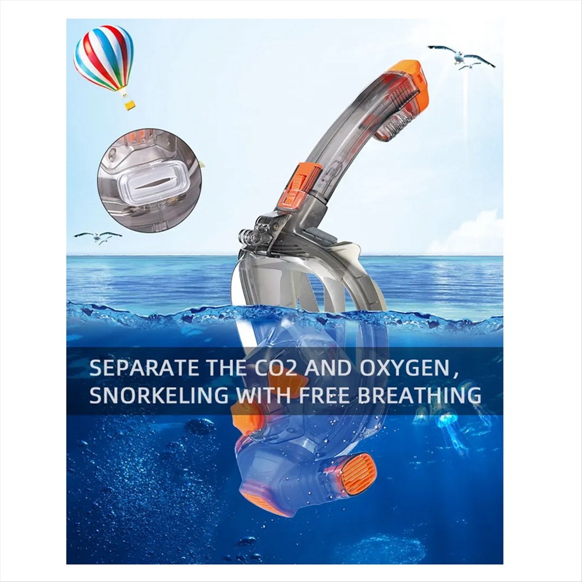 L79A Şnorkel Maskesi Erkek Kad - Snorkel Mask Full Face incelemesi ve fiyatı