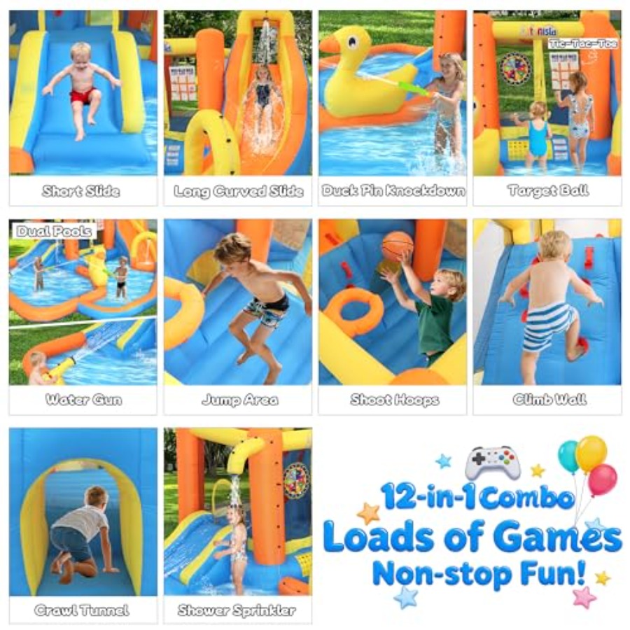 3-10 yaş arası çocuklar için ş - Water Slide Inflatable incelemesi ve fiyatı