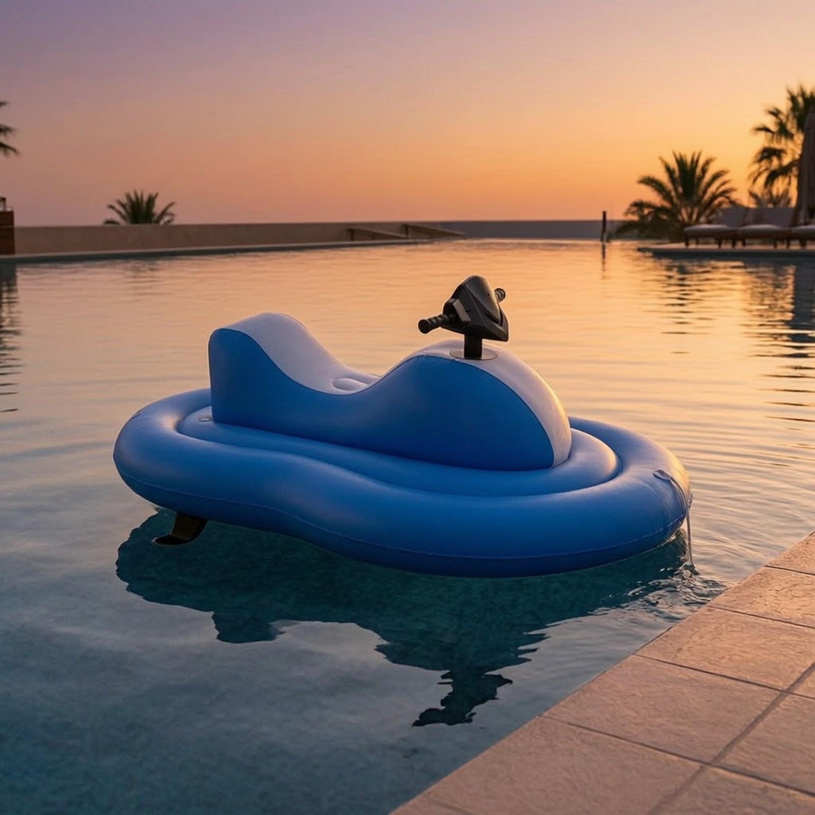 Mavi PVC Şişme Su Yatağı, Moto - Pool Lounger Inflatable incelemesi ve fiyatı