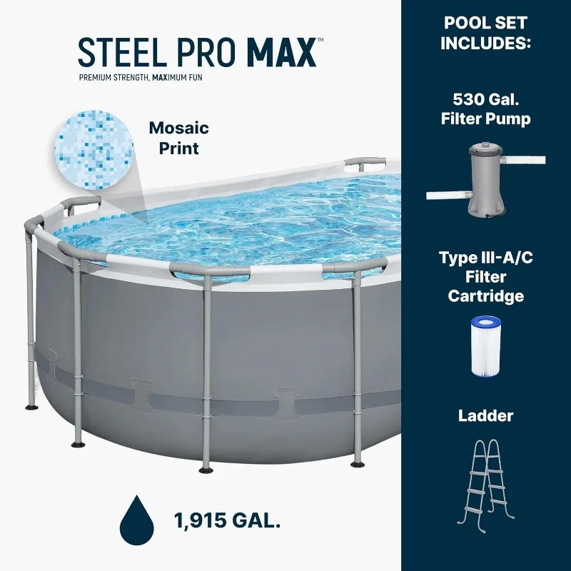 Bestway Steel Pro MAX 14' x 8' - Pool Ladder Above Ground incelemesi ve fiyatı