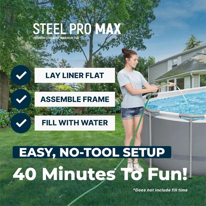 Bestway Steel Pro MAX 14' x 8' - Pool Ladder Above Ground incelemesi ve fiyatı