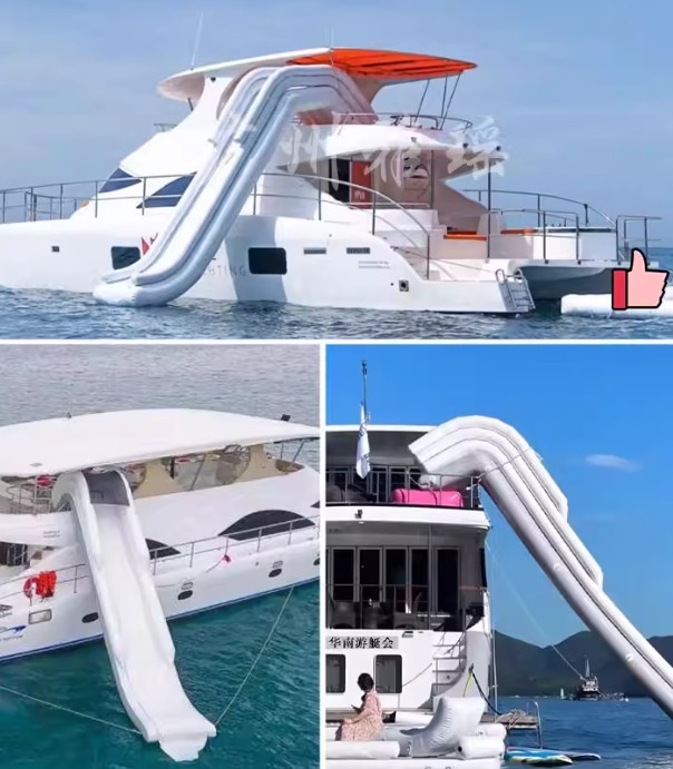 Şişme su yat kaydırağı, fileli - Water Slide Inflatable incelemesi ve fiyatı
