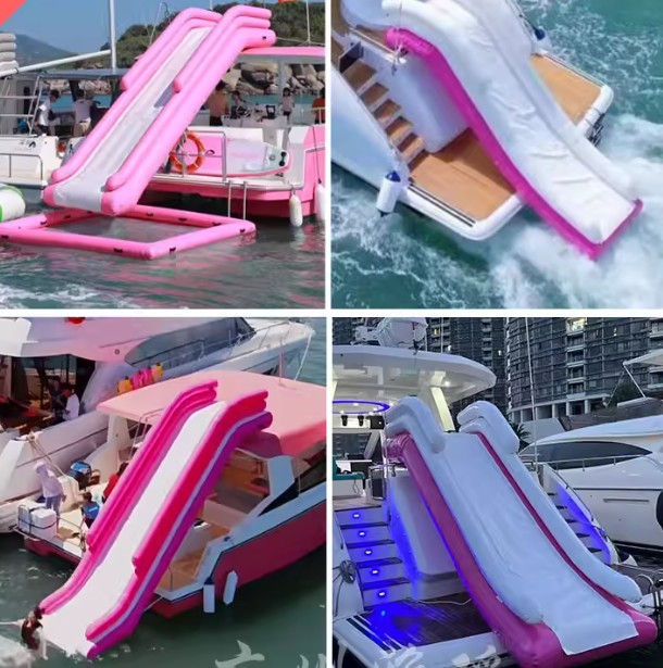 Şişme su yat kaydırağı, fileli - Water Slide Inflatable incelemesi ve fiyatı